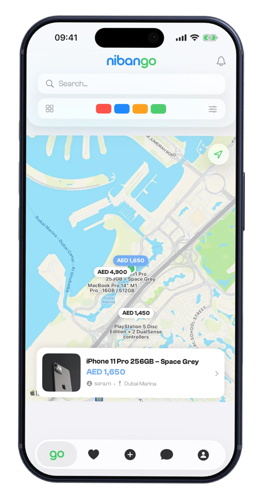 nibango map with nearby listings